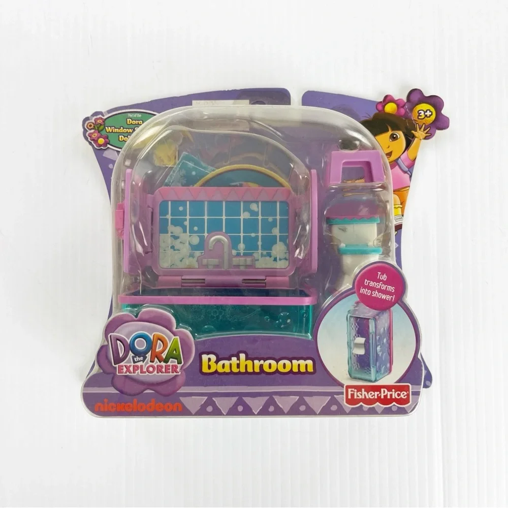 Fisher Price Dora the Explorer Bathroom Doll Building Play Set